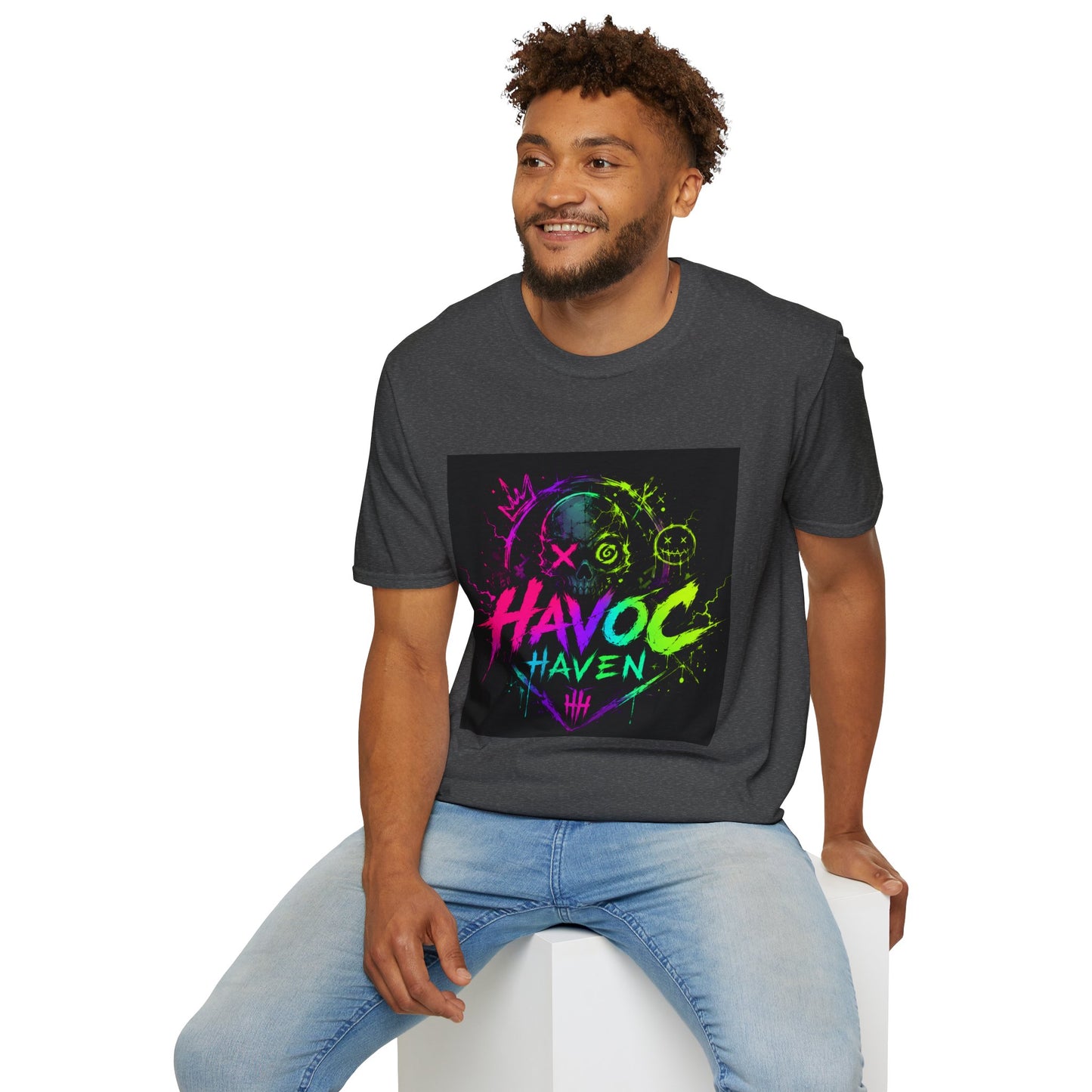 Havoc Haven Neon Skull T-Shirt