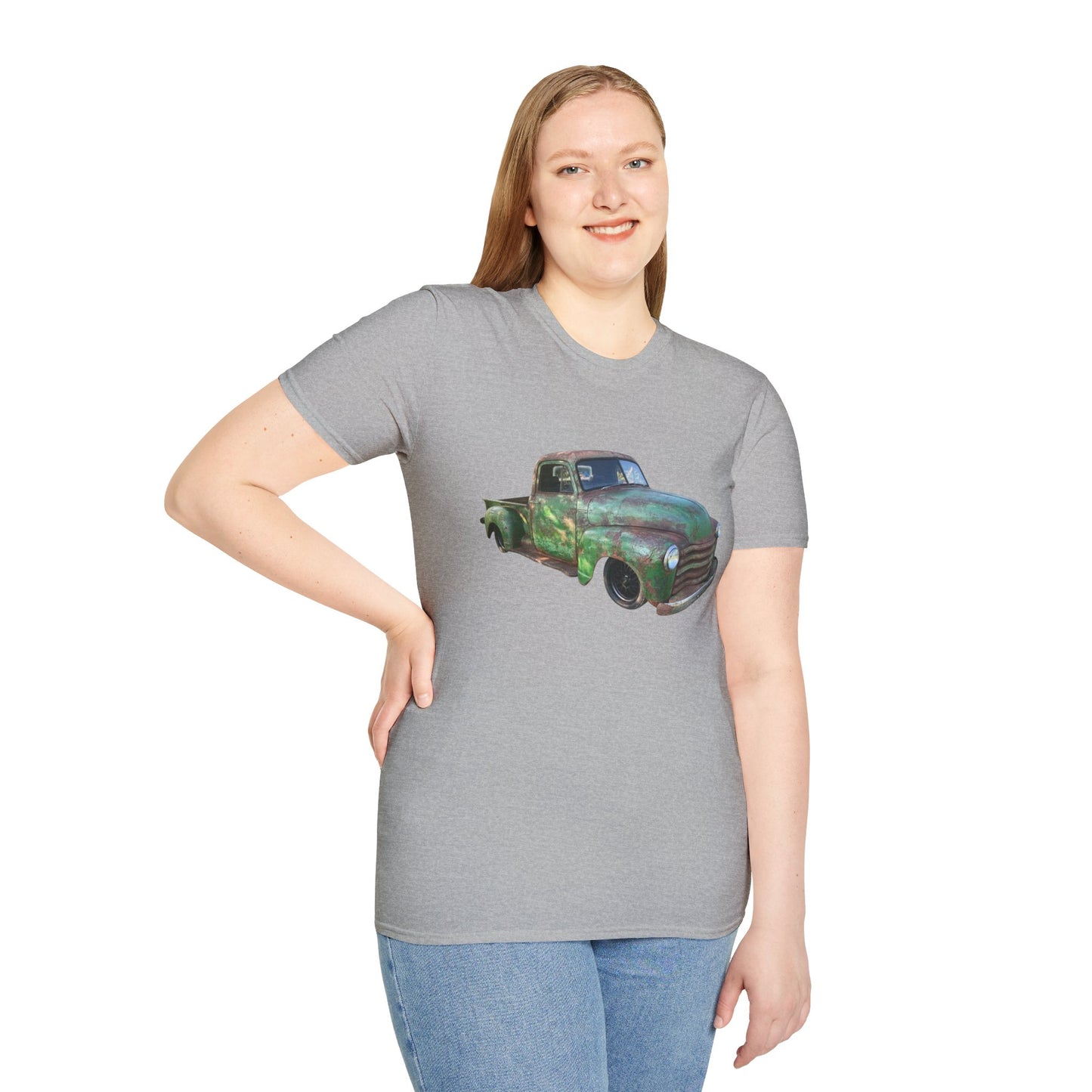 Green Lowered Vintage Pickup Truck T-Shirt