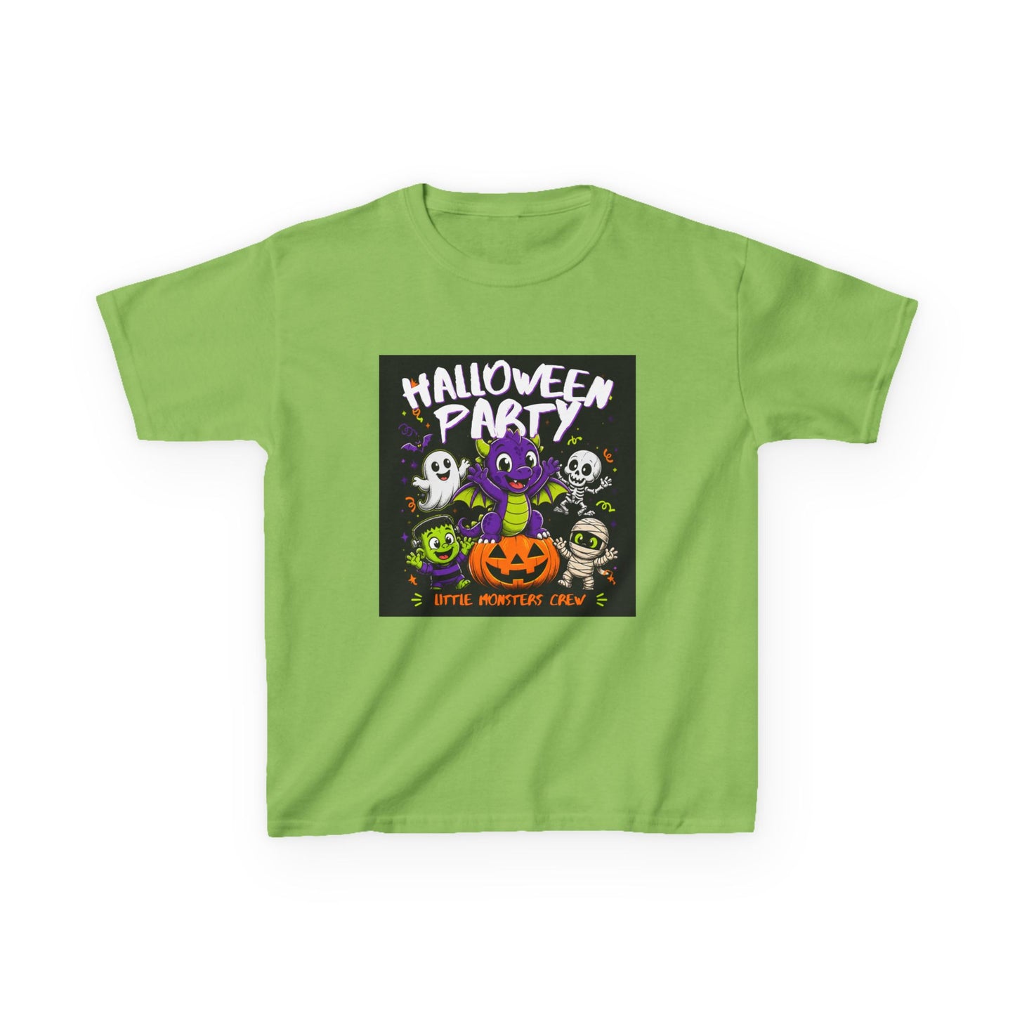 Kids Halloween Party T-Shirt — Cute Monster Pumpkin Trick-or-Treat Tee