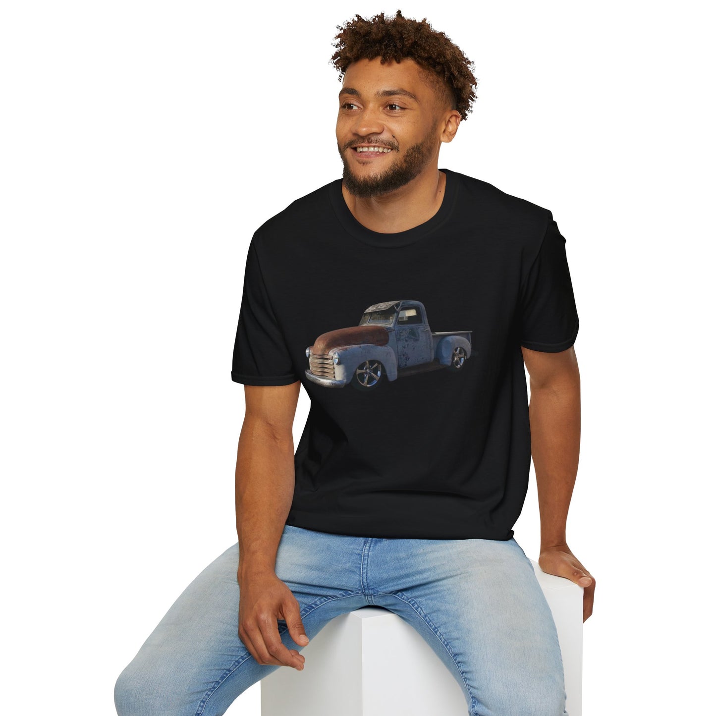 Vintage Lowered Grey Pickup Truck T-Shirt