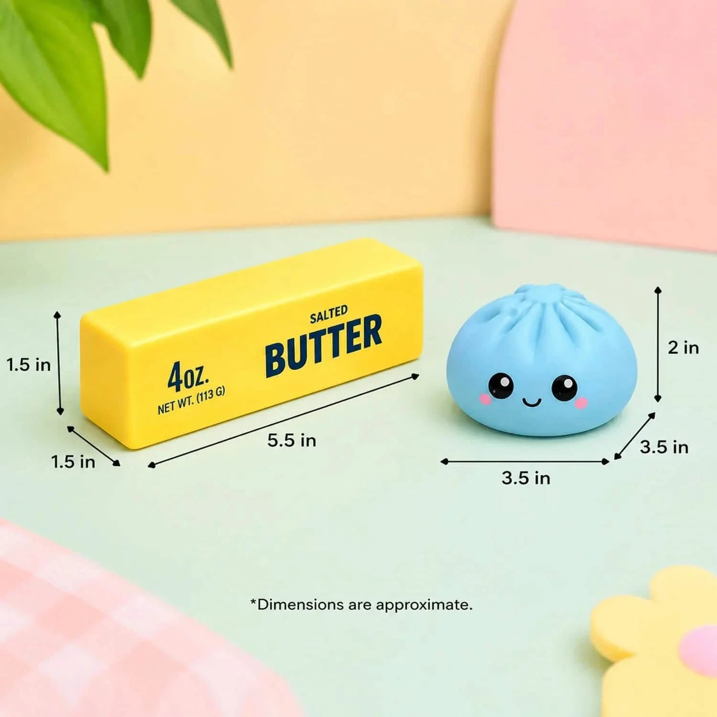 2-Pack: Squishy Bun & Butter Combo Pack