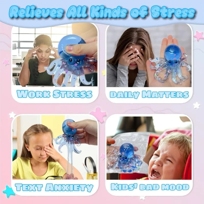 Glitter Octopus Squishy