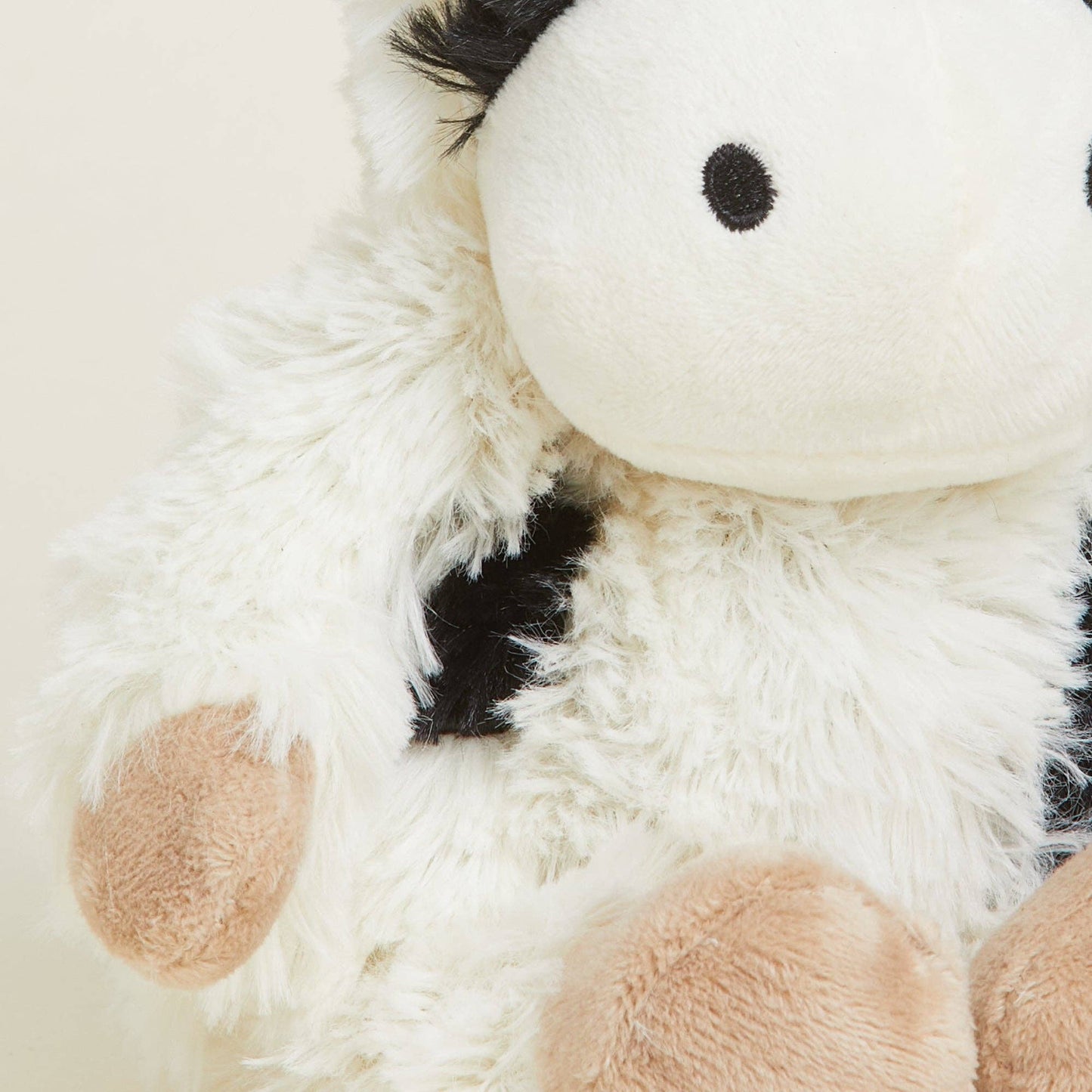 BLACK AND WHITE COW WARMIES JUNIOR 9"